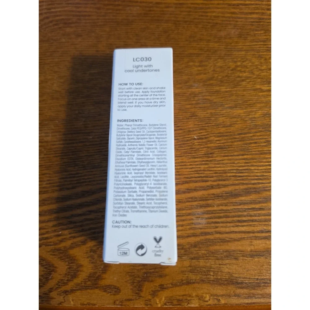 Joah CRYSTAL GLOW PRIMEDATION Peptide Foundation LC030 LIGHT W COOL UNDERTONES